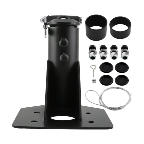 Maxpeedingrods 12" to 17" Adjustable 5th Wheel Camper RV Adapter Hitch to Gooseneck 24,000 lbs