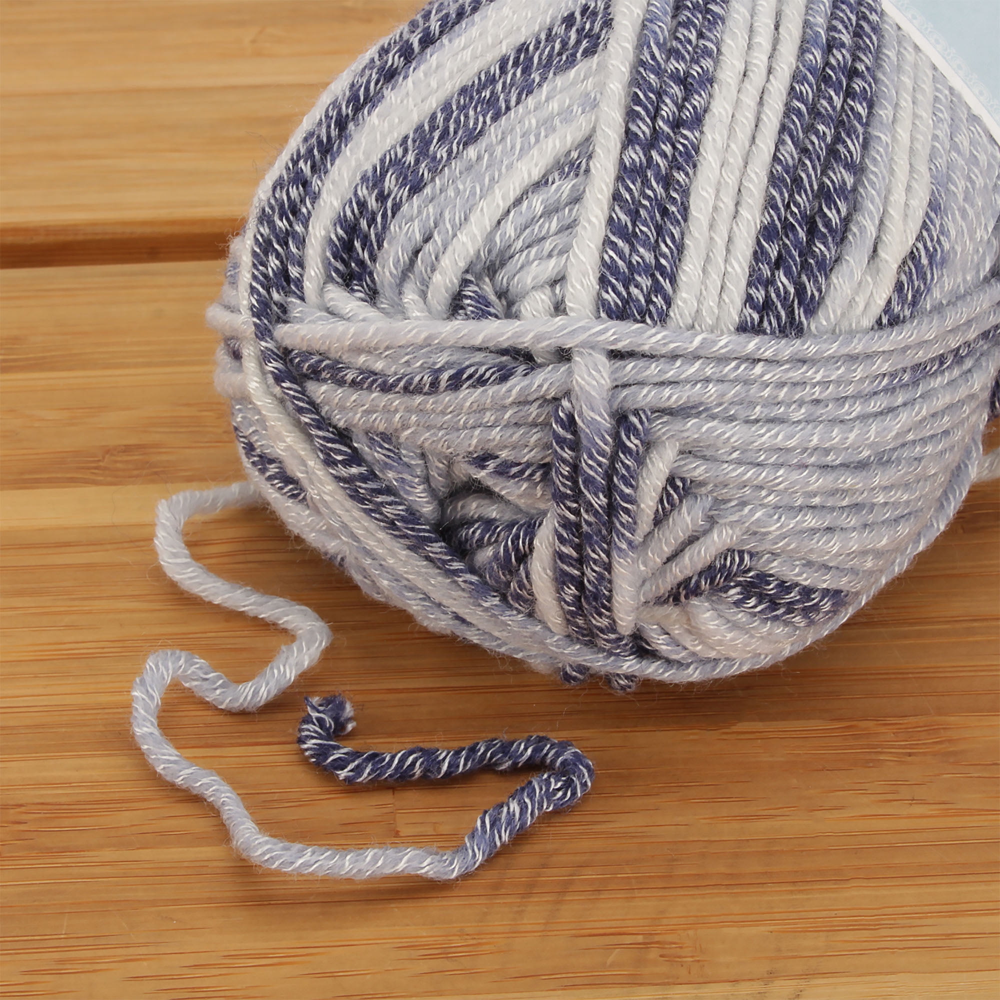 JubileeYarn Soft and Slim Worsted Bamboo Wool Blend Yarn - Pegasus - 100g/Skein - 2 Skeins