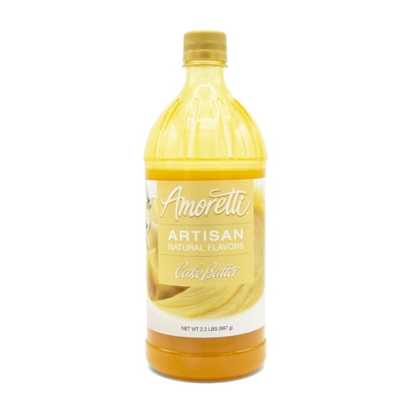 Amoretti - Natural Cake Batter Artisan Flavor Paste 2.2 lbs - Perfect For Pastry, Savory, Brewing, and more, Preservative Free, Gluten Free, Kosher Pareve, No Artificial Sweeteners, Concentrated