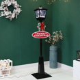 thumbnail image 4 of KG Navidad lujosa Luz De Navidad iluminación Musical para nieve rojo negro blanco poste para nieve farola luces decorativas navideñas, 4 of 4