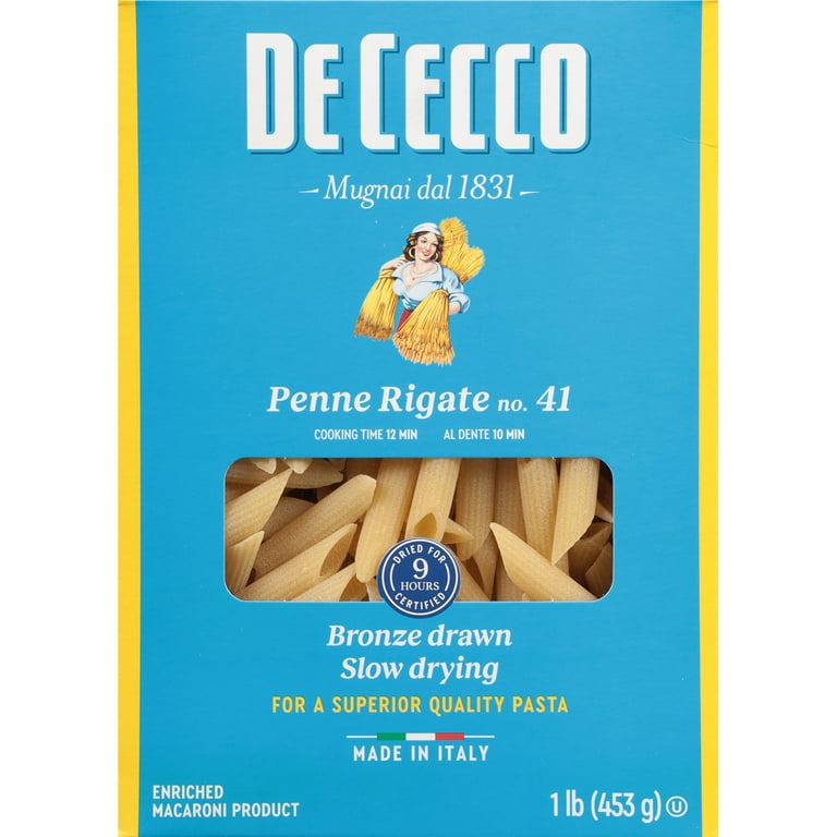 3 pack) De Cecco Penne Rigate No.41 Pasta, 16 oz - Walmart.com