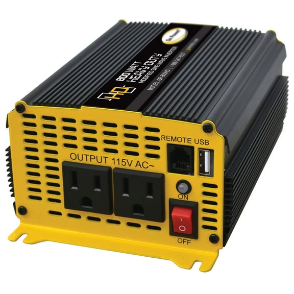 Go Power! GP-800HD Heavy-Duty Modified Sine Wave Inverter - 800 Watt / 12V