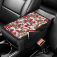 thumbnail image 2 of Chririnla Comfort Auto Armrest Cover Pad for Most Vehicles, Stretch Armrest Cover Cushion Polyester Fabric Auto Armrest Pad Horse Rose Derby Pattern, 2 of 6