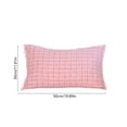 thumbnail image 3 of Leodye 1PCS Square Tweed Plaid Throw Pillow Cover Piped Edge Woven Textured Decorative Lumbar Cushion for Sofa Bedroom Living Room Layout -19.68x11.81x0.39in, 3 of 6