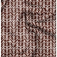 thumbnail image 1 of Soimoi Red Silk Fabric Geometric Arrow Tribal Print Fabric by Yard 42 Inch Wide, 1 of 5