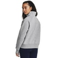 thumbnail image 2 of Women's Under Armour Rival Fleece ½ Zip Top Color: Blue Atlantis Size: XX LARGE, 2 of 4