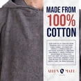 thumbnail image 6 of ALLEN & MATE 100% Cotton Hooded Surf Poncho Changing Robe - Quick Absorbent Changing Towel with Pocket for Surfing Men Women, 6 of 7
