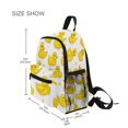 thumbnail image 3 of FORMRS School Backpack with Front Zippered Pocket 12" Student Travel Daypack, Yellow Rubber Ducks, 3 of 6