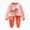 H154-Watermelon Red, variant on TOWED22 Infant Kids Girl Fall Winter Clothing Outfits Long Sleeve Crewneck Top and Relaxed Pants Set Cute Print Clothes 2 Piece(Watermelon Red,6-12 M)