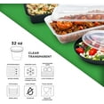 thumbnail image 4 of Lot de 240 - Contenant Rond Transparent en Plastique Étanche de 32 oz (946 ml) pour Charcuterie avec Couvercle Combiné, 4 of 5