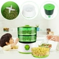 thumbnail image 4 of Wildnix Bean Sprouts Machine with Double Layers, 20W Power, 2.5-4 Days Sprouting Time, Automatic Watering for Easy Home Gardening, 4 of 6