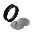 thumbnail image 4 of Embudo dosificador magnético para café expreso, herramienta Barista, anillo dosificador de café con 2 filtros Negro 53mm, 4 of 9