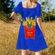 thumbnail image 3 of Frenchie Fries Vestido de manga corta vestidos de novia para mujer vestido de playa vestidos de gala de lujo vestido de fiesta para mujer fiesta de noche, 3 of 6