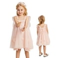 thumbnail image 6 of Biekopu Girl’s Summer Solid Color Dress Fashion  Children A-line Mesh Yarn Princess Dress,1-8 Years, 6 of 8