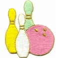 thumbnail image 2 of Women's Pastel Bowling Pins Moisture-Wicking Performance Polo Shirt, Small True Navy, 2 of 3
