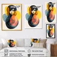 thumbnail image 4 of Designart "Fusion Forms Woman Collage in Geometric Style I" Abstract Canvas Wall Art - Modern Yellow Abstract Collages Hallway Wall Art Decor, 4 of 6