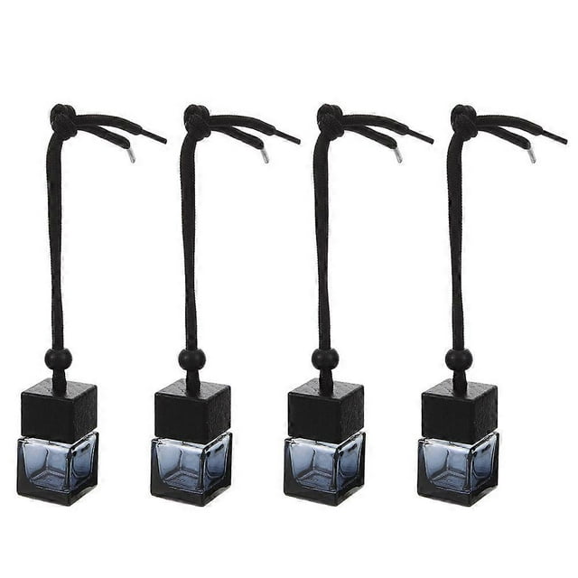4pcs Hanging Car Air Freshener Empty Diffuser Bottles for Essential Oils Auto Home Office Decoration