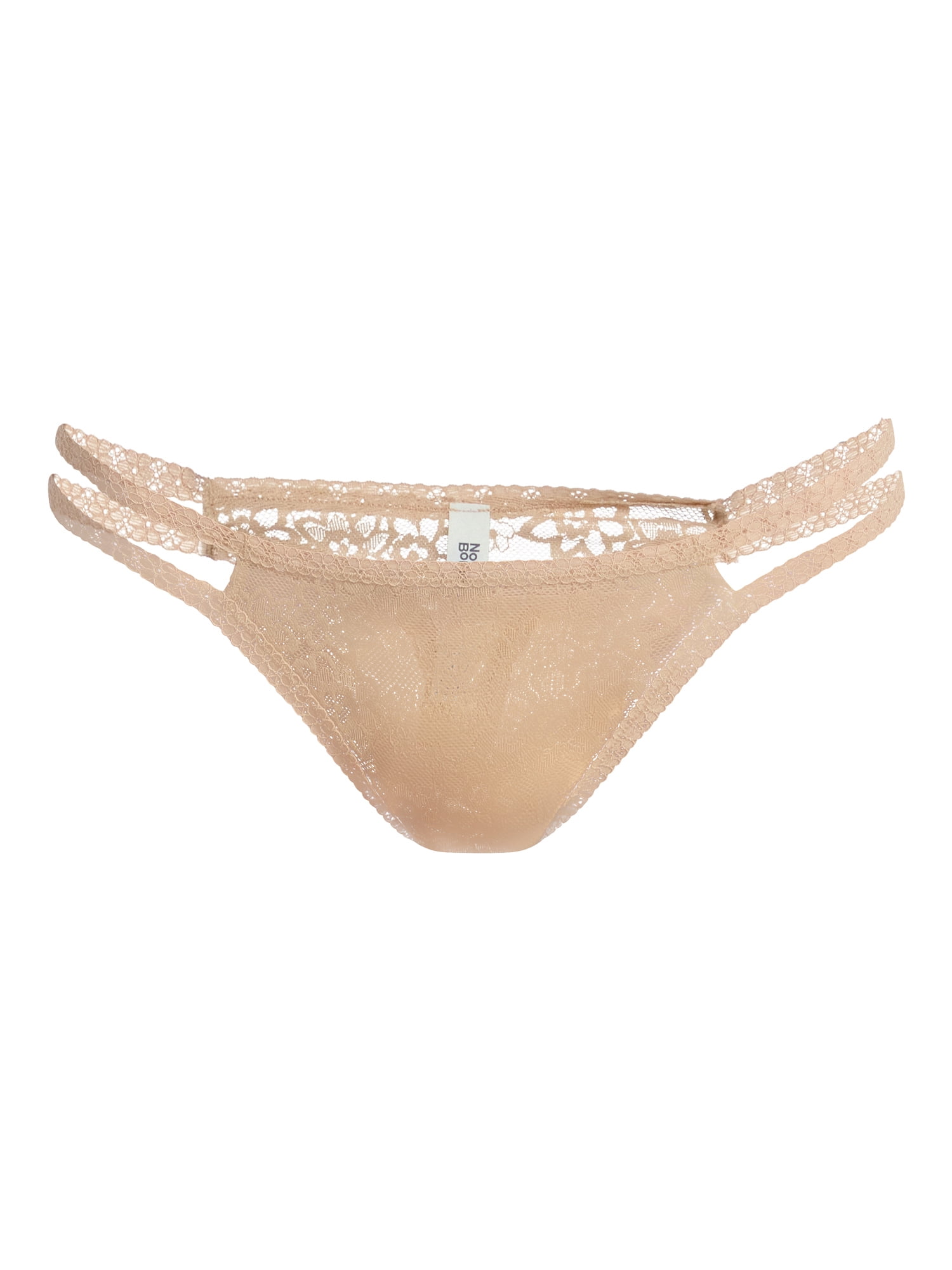 No Boundaries Strappy Lace Thong Panties, 3-Pack, Women's XS-XXXL