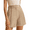 Khaki, variant on PPCHVOY Women’s Dressy High Waisted Shorts Loose Fit Wide Leg Tailored Shorts for Women Pleated Business Casual Work Trouser S-XL