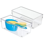 InterDesign 52830 Linus Drawer Organizer, 4 x 8 x 3, Clear