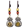 thumbnail image 2 of Chinese Zodiac Wealth Bag Pendant Charm For Daily Fortune Rotating God Of Wealth Bag Luck And Keychain For Good Fortune，A Zodiac God Of Wealth Bag Pendant （Clearance）, 2 of 9