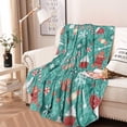 thumbnail image 2 of Green Christmas Baking Pattern Round Blanket,Comfortable Soft Flannel Throw Blanket,All Season,Warm Lightweight Blankets for Sofa Bed Couch Living Room Chair 47"x47", 2 of 5