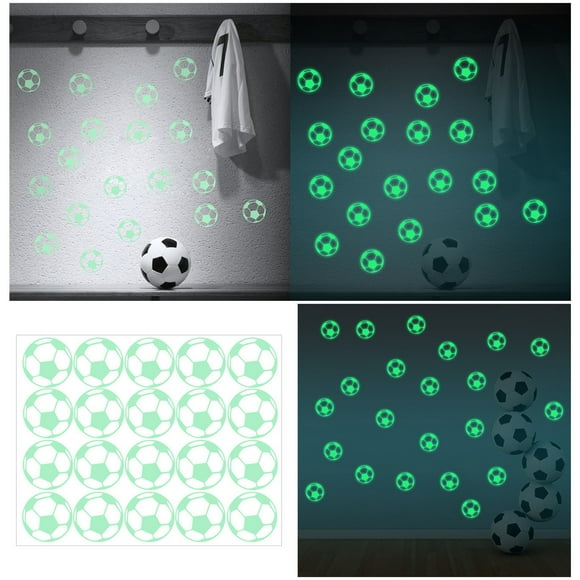 Autocollants Muraux Lumineux Décoration Football Cheveux Autocollants Muraux Chambre Autocollants Muraux Décoration Casier Décorations pour Filles au Collège Autocollants Arche Rose Lettres sur Carreaux Muraux
