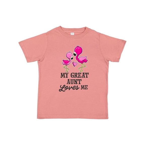 Inktastic My Great Aunt Loves Me with Two Flamingos Boys or Girls Toddler T-Shirt