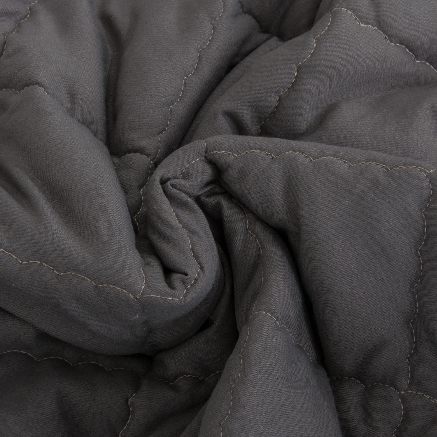 Organictune Microfiber Down Alternative Machine Washable Toddler Comforter, Super Soft and Lightweight Kids Crib Quilted Blanket for Stroller, Travel, Dark Gray, 43"x60"