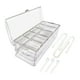 thumbnail image 2 of Bandeja de servicio frío Bandejas de catering transparentes con cucharas y clips Contenedor Servidor de condimentos refrigerados para al aire, 2 of 9