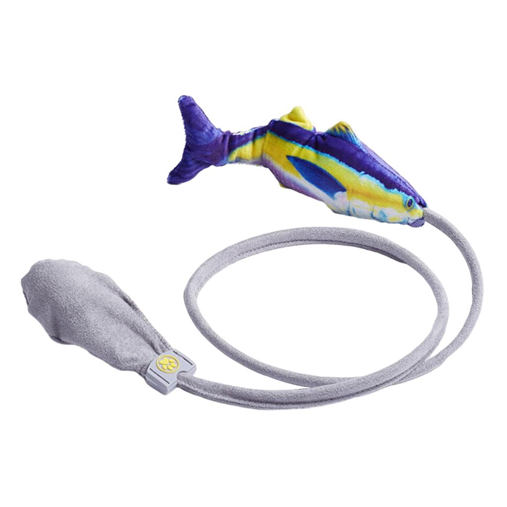 EHJRE 2x Flopping Fish Dancing Toy Catnip Interactive Playing Cat Toy
