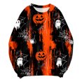 thumbnail image 5 of Duqingm Halloween Shirts for Women 2026 Novelty Funny Print Gothic Tshirts Long Sleeve Crewneck Tops,L, 5 of 7