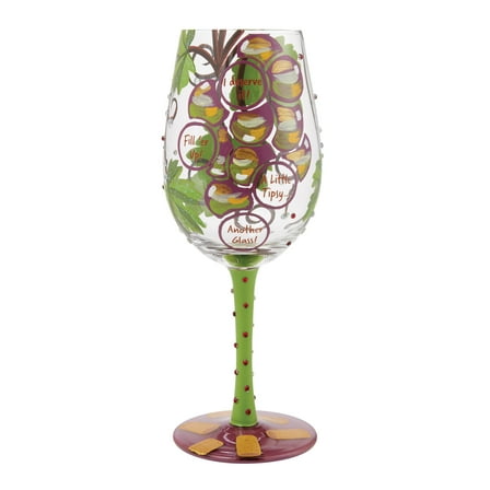 Lolita Wine Not? Hand Painted Wine Glass 15oz