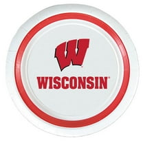 Wisconsin Badgers NCAA University College Sports Party 9" Paper Dinner Plates