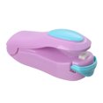 thumbnail image 2 of Mini máquina de sellado de bolsas sellador al vacío de alimentos prensado a mano (púrpura) Ndcxsfigh Libre de BPA, 2 of 9