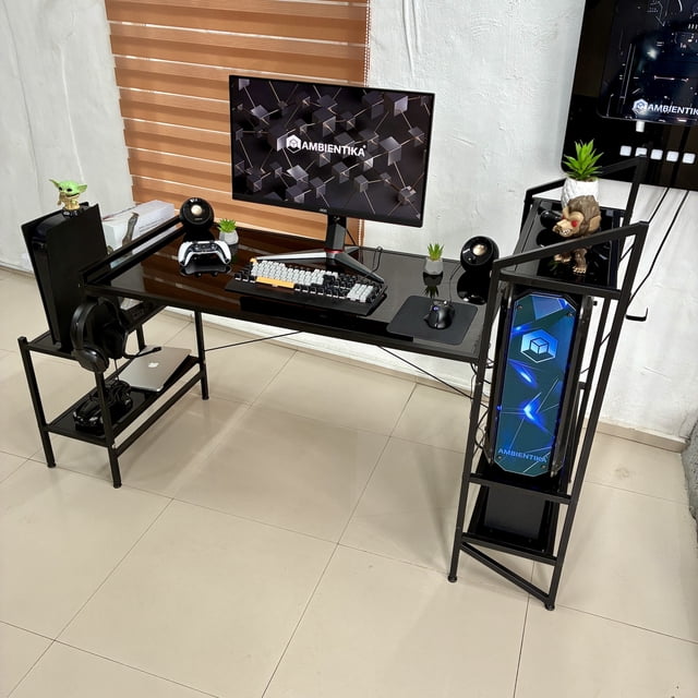 Escritorio gamer Ambientika Modelo J Black