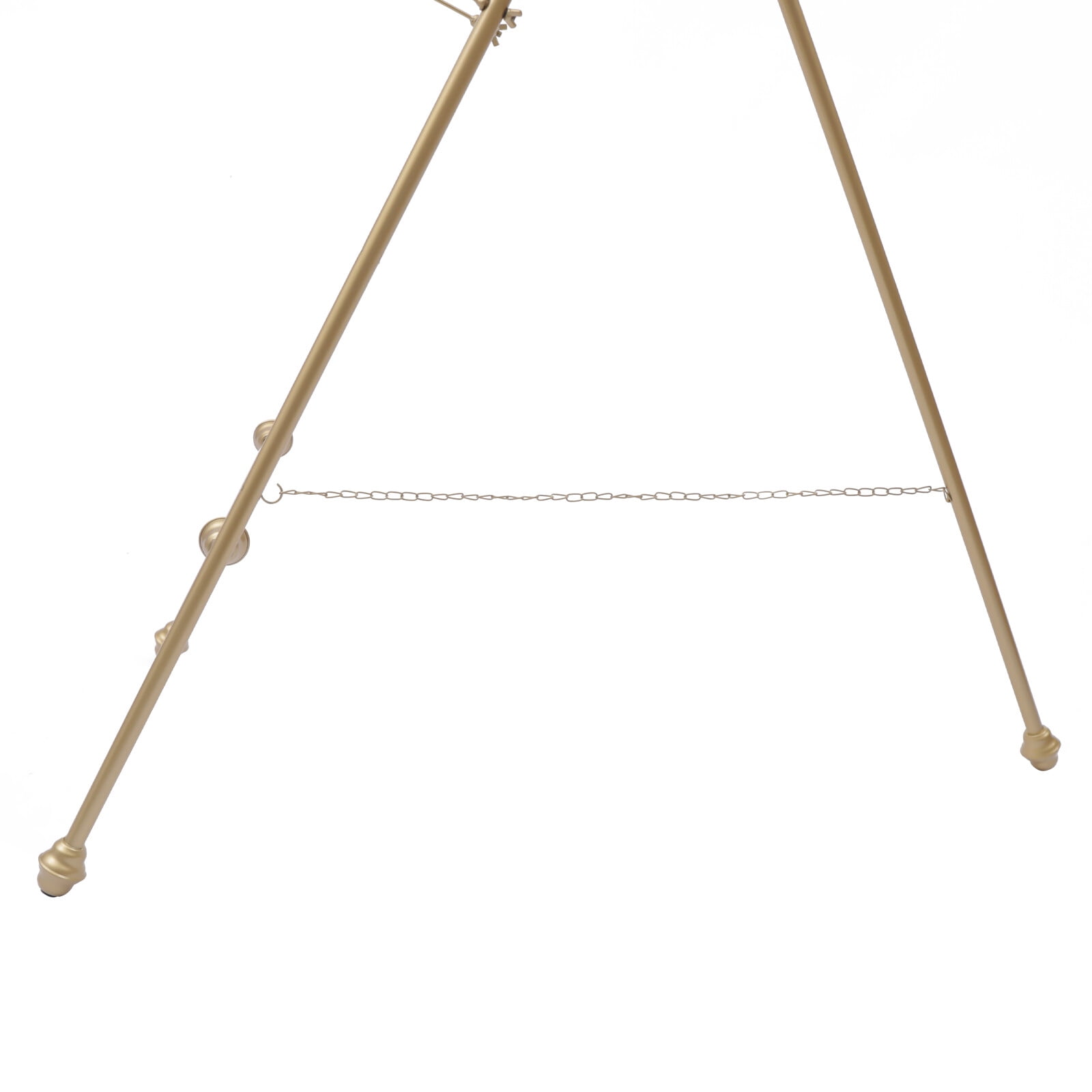 Gold Iron 2pcs 50*118cm Car Show Easel Stand Large Wedding Easel Stand with Adjustable Hooks Foot Pads