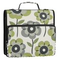 thumbnail image 5 of FORMRS Zipper Binder with Shoulder Strap 1.5-inch Ring 500 Sheet Capacity File Bag, Retro Flower, 5 of 5