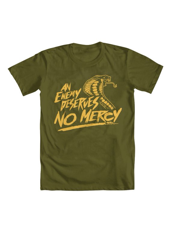 No Mercy Original Artwork Inspired by Karate Kid Men's T-shirt Military Green X-Large