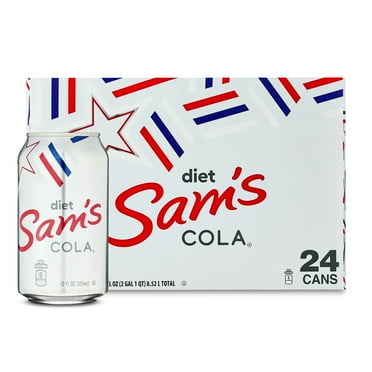 Sams Cola Diet Soda Pop, 12 fl oz, 24 Pack Cans