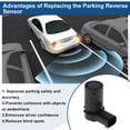 thumbnail image 4 of No.66216911834 Sensor de Estacionamiento de Respaldo en Reversa para BMW E60 530i 3.0 01-05 para BMW X3 E83 3.0d 04-05 Sensor de Asistencia de Estacionamiento Negro 1 Pc, 4 of 6