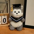 thumbnail image 4 of Yunuuuoa 2 Packs Graduation Stuffed Animal Plush Toy, Commemorative Keepsake Gift for Graduate, Soft Fabric Doll with Cap, Home Desk Decor, Photo Prop Souvenir for Ceremony Party Celebration, 4 of 7