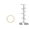 thumbnail image 4 of 20 Gauge Hoop 14K Yellow Gold Heart 8MM Nose Ring, 4 of 5
