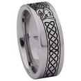 thumbnail image 3 of Celtic Dragon Style 2 Tungsten Carbide Ring, 3 of 9