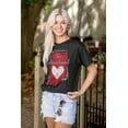thumbnail image 3 of Indiana Heartland State Shape Cute IN Women's Graphic T Shirt Tees Brisco Brands M, 3 of 5