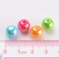 thumbnail image 4 of Eco-Friendly Poly Styrene Acrylic Beads AB Color Plated Round Mixed Color 10mm Hole: 2mm about 980pcs/500g, 4 of 4