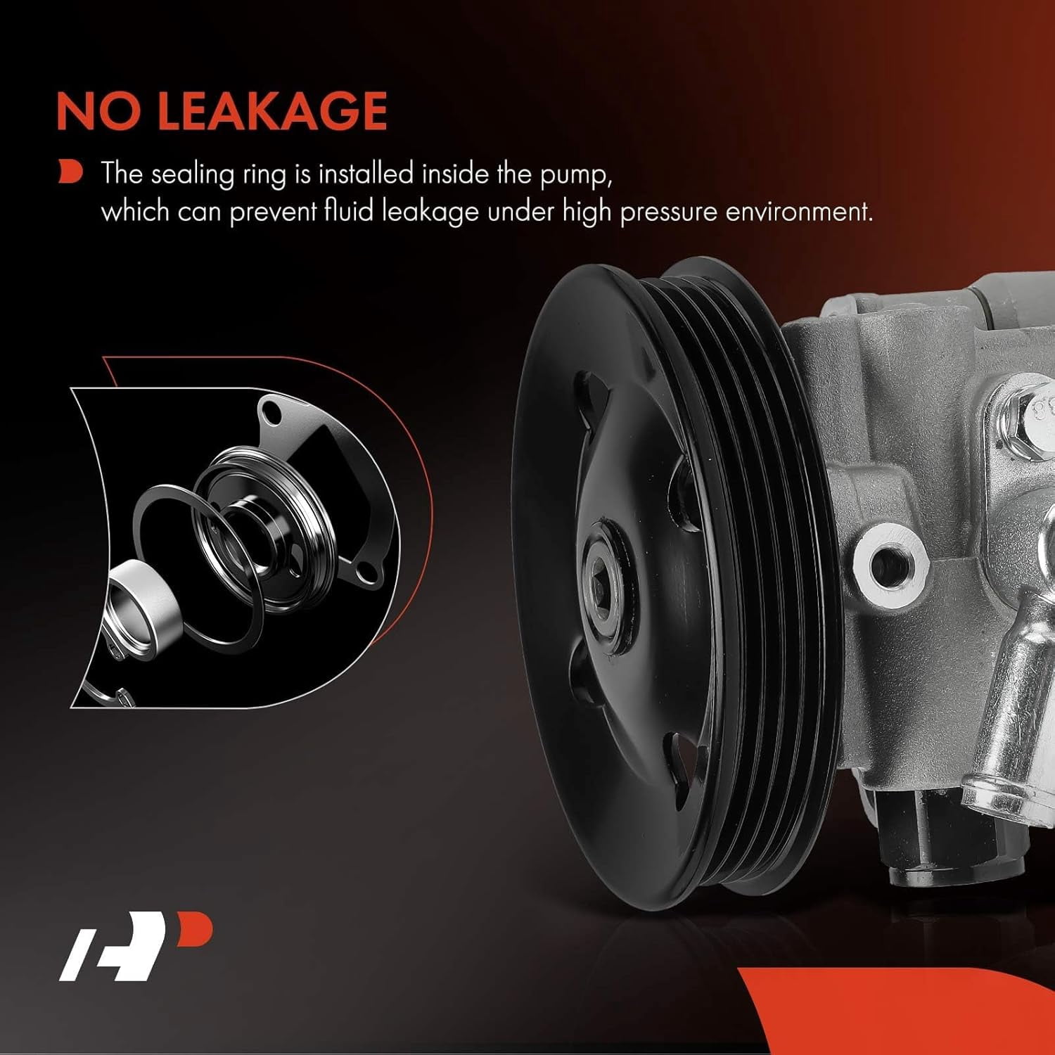 A-Premium Power Steering Pump with Pulley Replacement for Toyota Solara 2004-2008 Toyota Camry 2002-2006 Lexus RX330 2004-2006