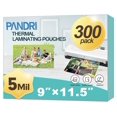thumbnail image 1 of Fundas para plastificar PANDRI de 300 unidades, 5 mil, 9 x 11.5 pulgadas, 1 of 7