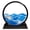 Blue, variant on Moving Sand Art Picture Decor, 3D Deep Sea Sandscape Liquid Motion, Round Glass Frame Display Flowing Sand, Relaxing Gift forAdults Office Work Home Desktop Decoration Toy