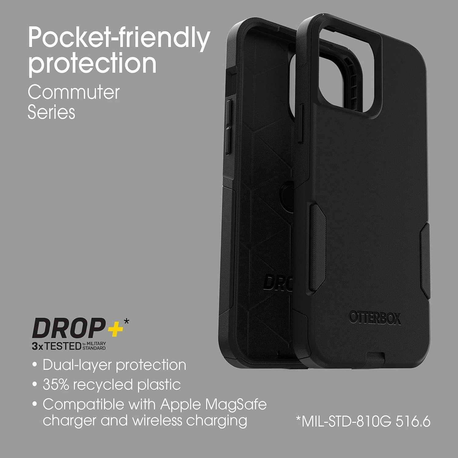 OtterBox COMMUTER SERIES Case for iPhone 13 Pro Max/12 Pro Max - Riveting Way (Teal)